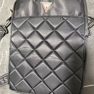 Guess Black Quilted Men's Messenger Bag